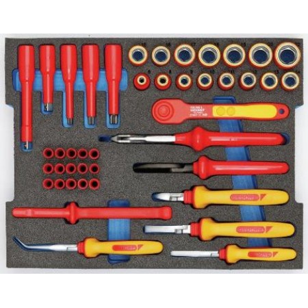 Set scule VDE, HYBRID, 3/8