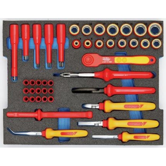 Set scule VDE, HYBRID, 3/8