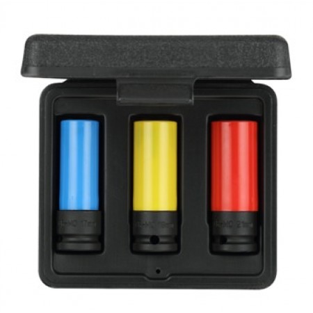 Set chei impact cu protectie 17,19,21 1/2