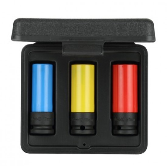 Set chei impact cu protectie 17,19,21 1/2