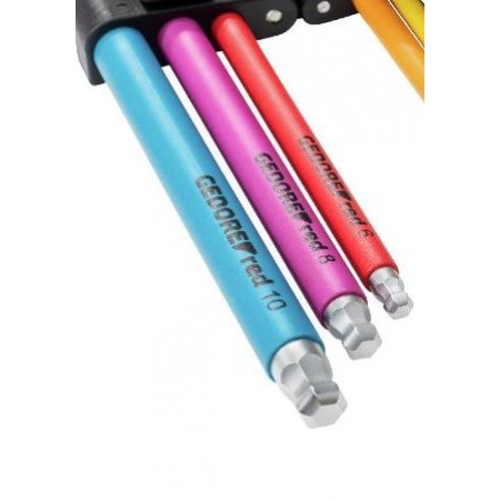 Set chei inbus L unghiular colorate 1.5-10mm 9buc