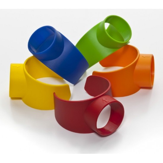 Set cod culori HACCP-albastru,galben,verde,portocaliu,rosu