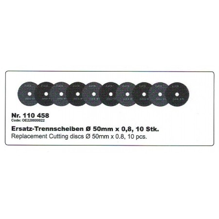 Muller Disc 50x0.8x10mm taiat -set 10buc-