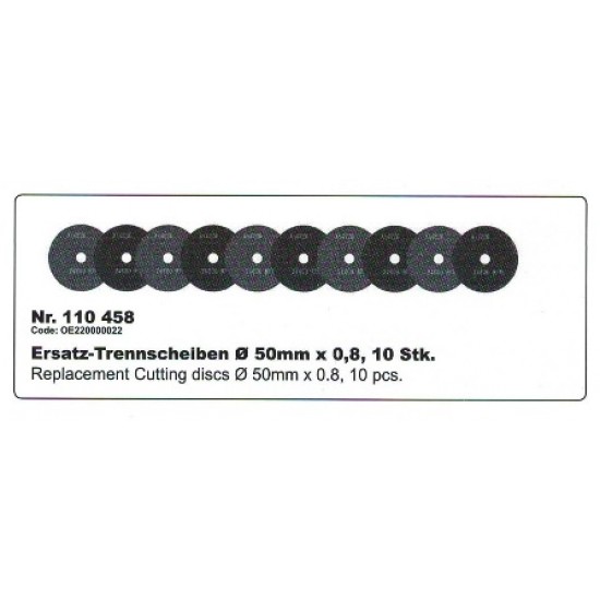 Muller Disc 50x0.8x10mm taiat -set 10buc-