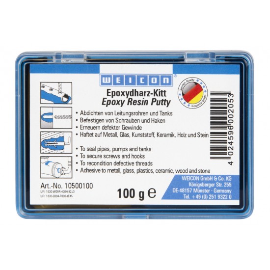  WEICON Chit (rășină epoxidică) | Compus maleabil universal pentru reparații 