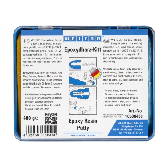  WEICON Chit (rășină epoxidică) | Compus maleabil universal pentru reparații 