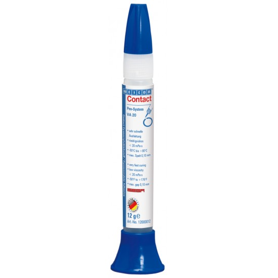  WEICON Contact VA 20 Adeziv cianoacrilat | adeziv instant pentru sectorul alimentar precum si pentru plastic si cauciuc 