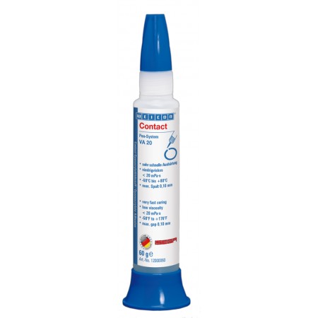  WEICON Contact VA 20 Adeziv cianoacrilat | adeziv instant pentru sectorul alimentar precum si pentru plastic si cauciuc 