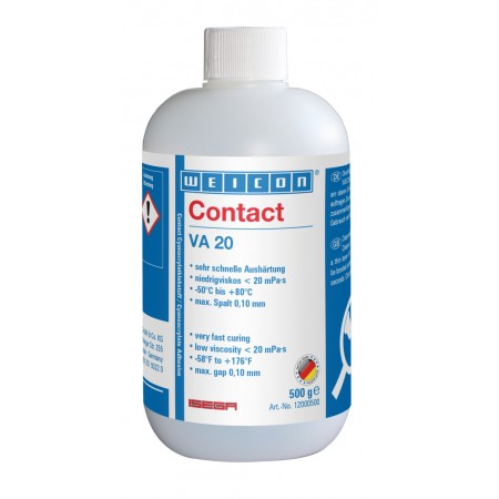  WEICON Contact VA 20 Adeziv cianoacrilat | adeziv instant pentru sectorul alimentar precum si pentru plastic si cauciuc 