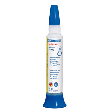  WEICON Contact VA 110 Adeziv cianoacrilat | adeziv instant pentru domeniul alimentar si al apei potabile 