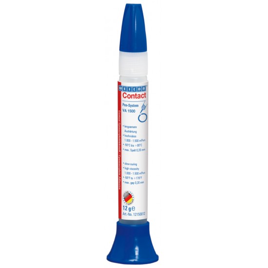  WEICON Contact VA 1500 Adeziv cianoacrilat | adeziv instant pentru cauciuc, metal, materiale poroase si absorbante 