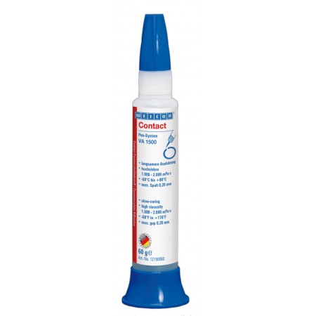  WEICON Contact VA 1500 Adeziv cianoacrilat | adeziv instant pentru cauciuc, metal, materiale poroase si absorbante 