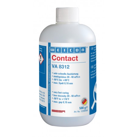  WEICON Contact VA 8312 Adeziv cianoacrilat | adeziv instant pentru sectorul alimentar precum si pentru elastomeri EPDM si cauciuc 