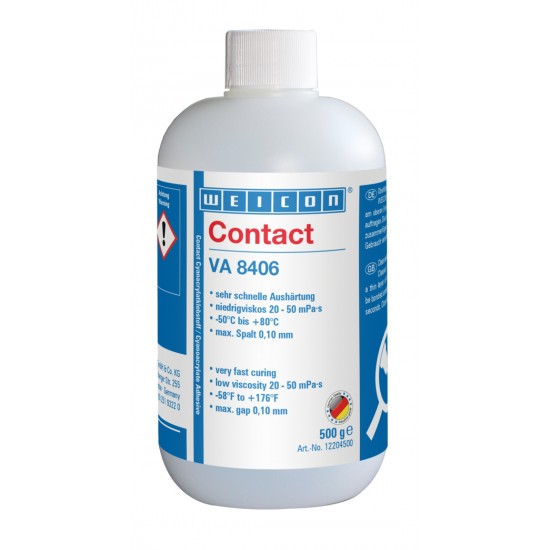  WEICON Contact VA 8406 Adeziv cianoacrilat | adeziv instant pentru fixare si imbinare rapida 