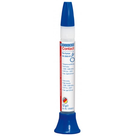  VA 2500 HT  Adeziv cianoacrilat | adeziv instant cu vascozitate inalta, rezistent la temperaturi de pana la  140°C 