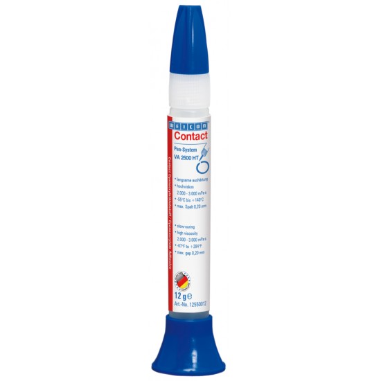  VA 2500 HT  Adeziv cianoacrilat | adeziv instant cu vascozitate inalta, rezistent la temperaturi de pana la  140°C 