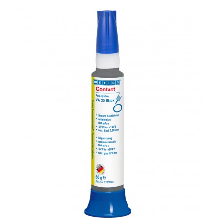  Adeziv cianoacrilat negru VA 30 | adeziv instant cu vascozitate medie, cu filer de cauciuc 