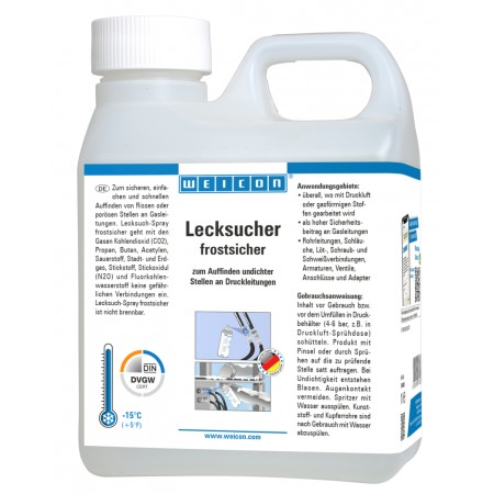  Lichid detectare gaz rezistent la inghet | pentru localizarea fisurilor la nivelul conductelor sub presiune pana la -15 °C 