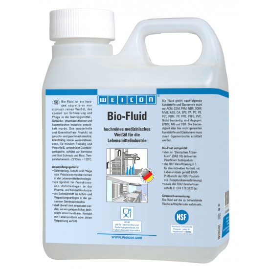 Bio-Fluid lichid | ulei lubrifiant si de ingrijire pentru sectorul alimentar NSF H1 