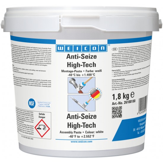 Pasta de montaj Anti-Seize High Tech | agent de ungere și separare tip pasta, fara continut de metale 