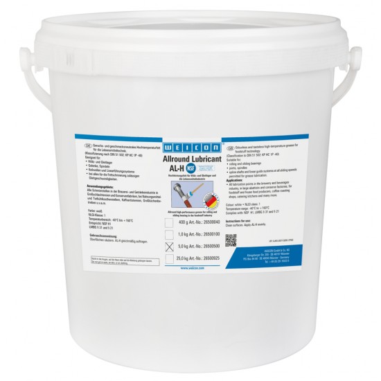  Lubrifiant de inalta performanta AL-H | vaselina rezistenta la temperaturi inalte cu certificare alimentara 