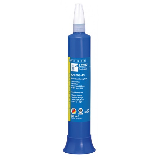  WEICONLOCK® AN 301-43 | rezistenta medie, certificare pentru apa potabila 